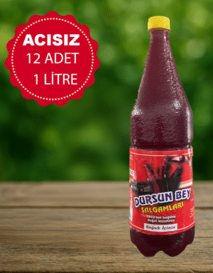 12 adet acısız 1 litre şalgam