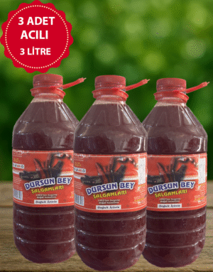 6 adet acısız 3 litre Şalgam suyu