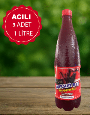 3 adet acılı 1 litre şalgam