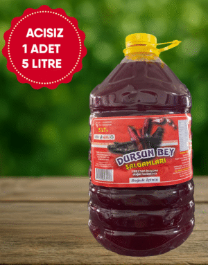 4 adet acısız 5 litre Şalgam