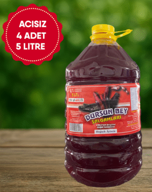 4 adet acısız 5 litre Şalgam