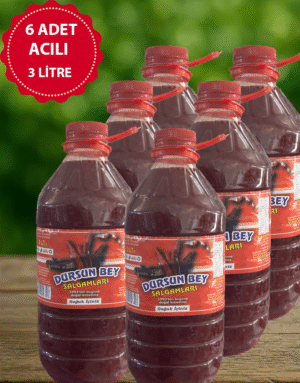 6 adet acısız 3 litre Şalgam suyu