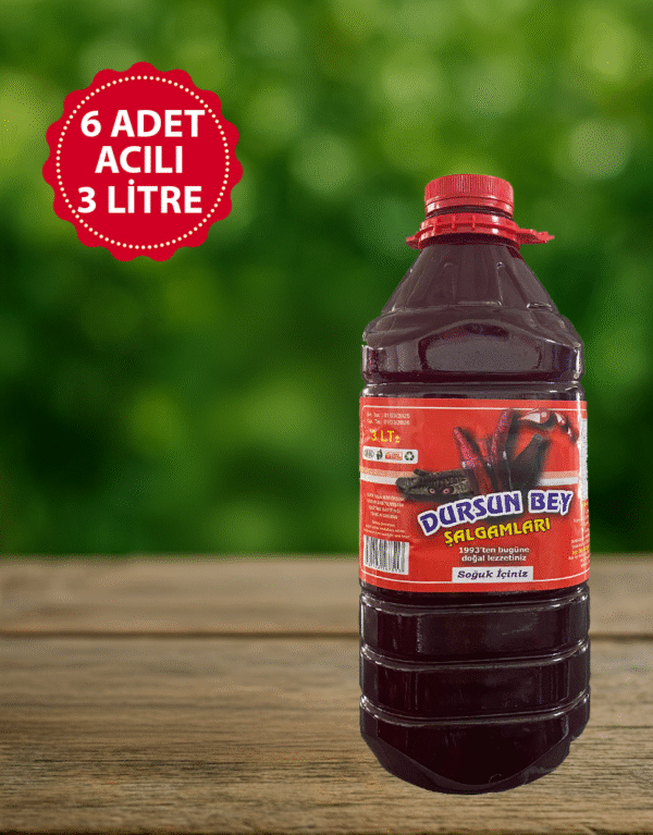 2 adet acılı 3 litre Şalgam suyu