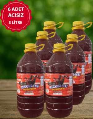 6 adet acısız 3 litre Şalgam suyu